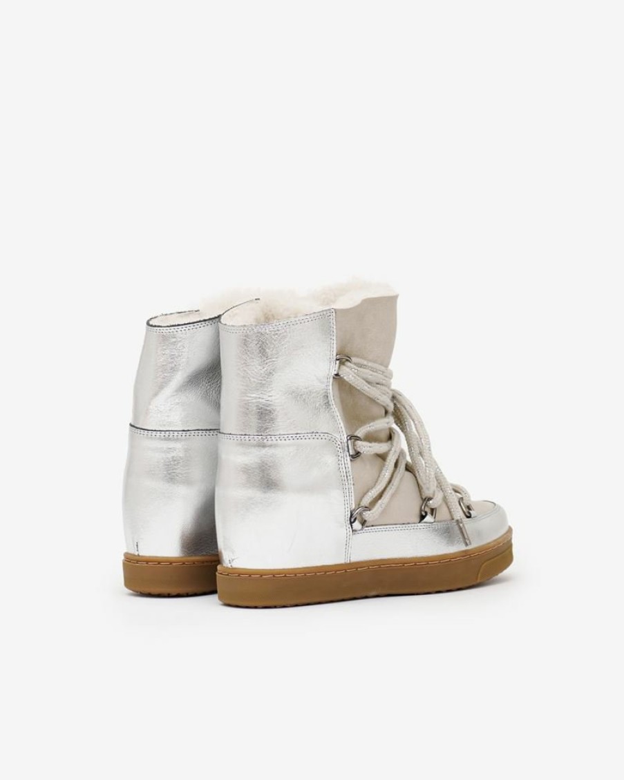 Chaussures Isabel Marant | Bottines Lacees En Fourrure D'Agneau Nowles