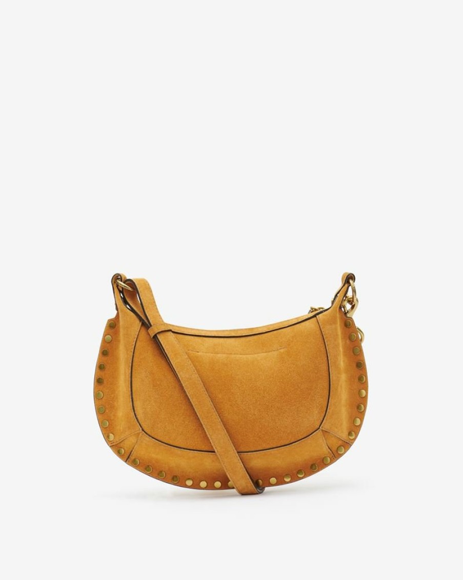 Sacs Isabel Marant | Sac Porte Epaule En Cuir Velours Oskan Moon