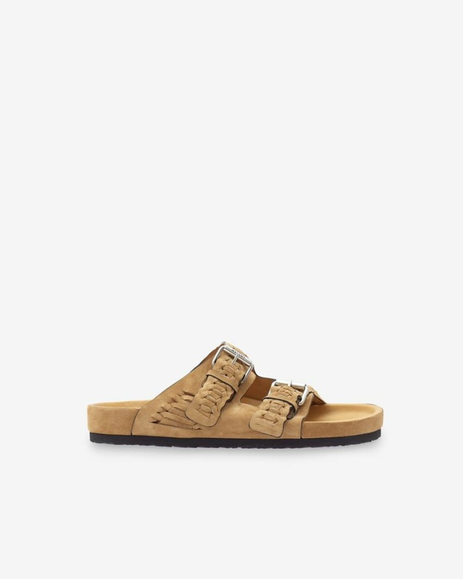 Chaussures Isabel Marant | Sandales En Cuir Velours Lekson