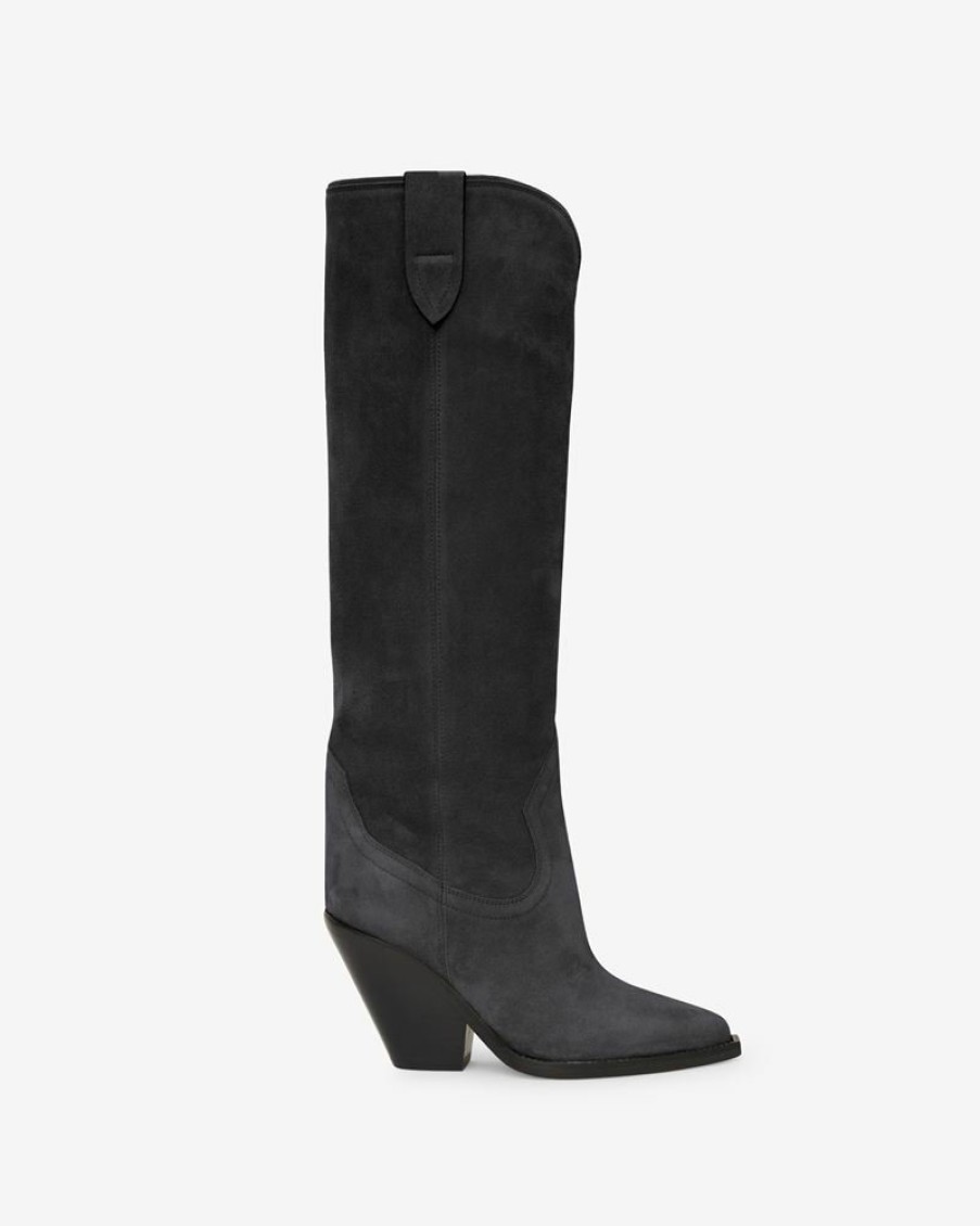 Chaussures Isabel Marant | Bottes En Cuir Velours Lomero