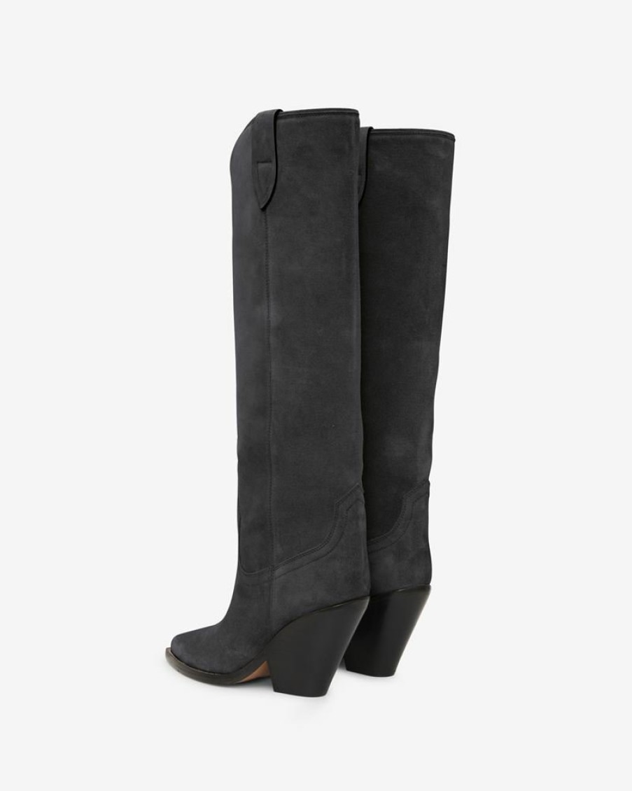 Chaussures Isabel Marant | Bottes En Cuir Velours Lomero