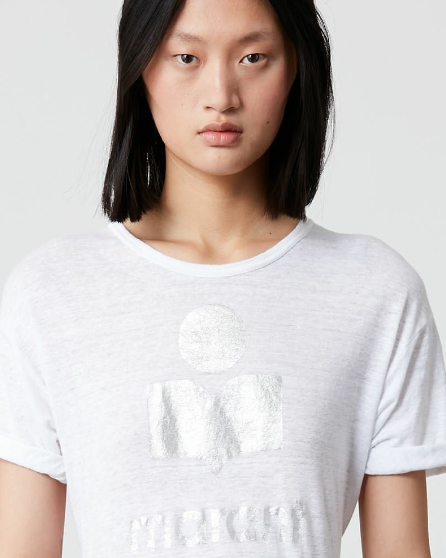 Marant Etoile Isabel Marant | Koldi Tee-Shirt Logo En Lin