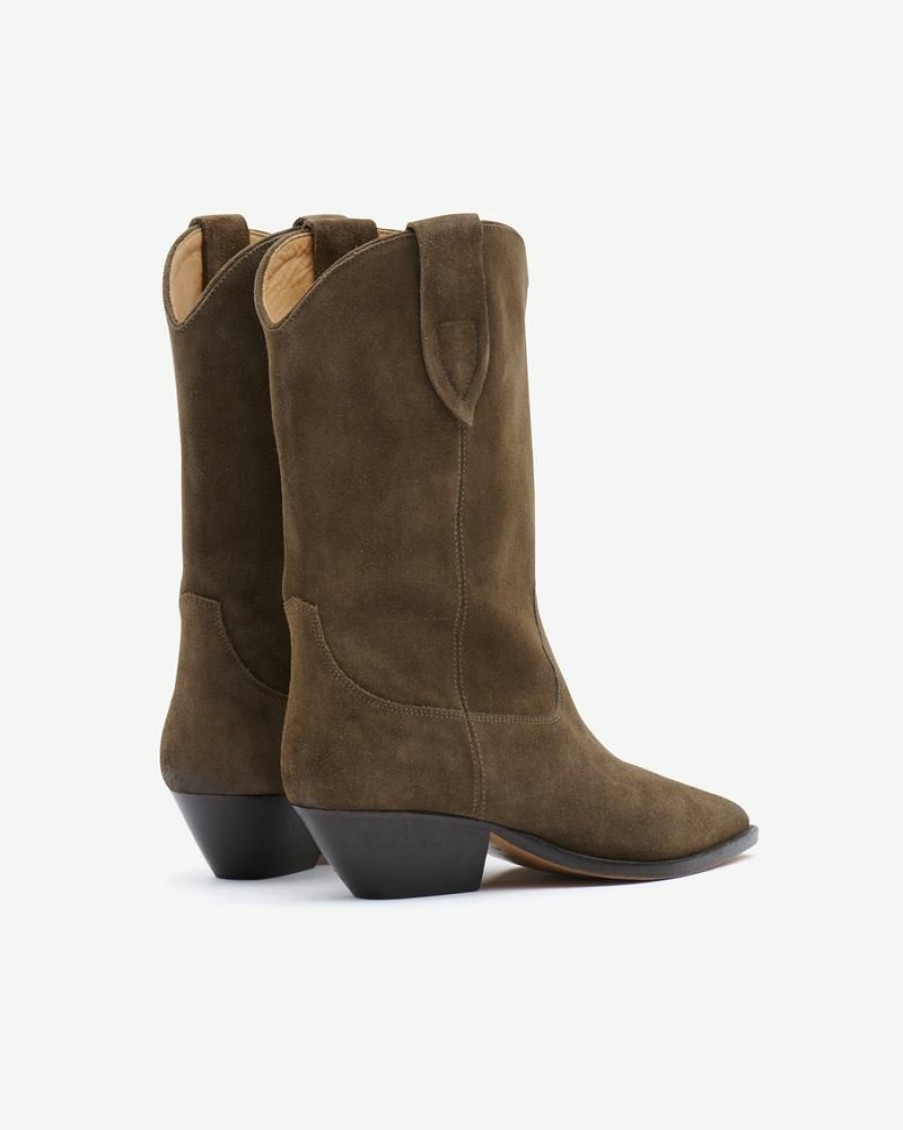 Chaussures Isabel Marant | Duerto Bottes Santiags En Cuir Velours