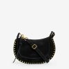 Sacs Isabel Marant | Sac Porte Epaule En Cuir Velours Oskan Moon