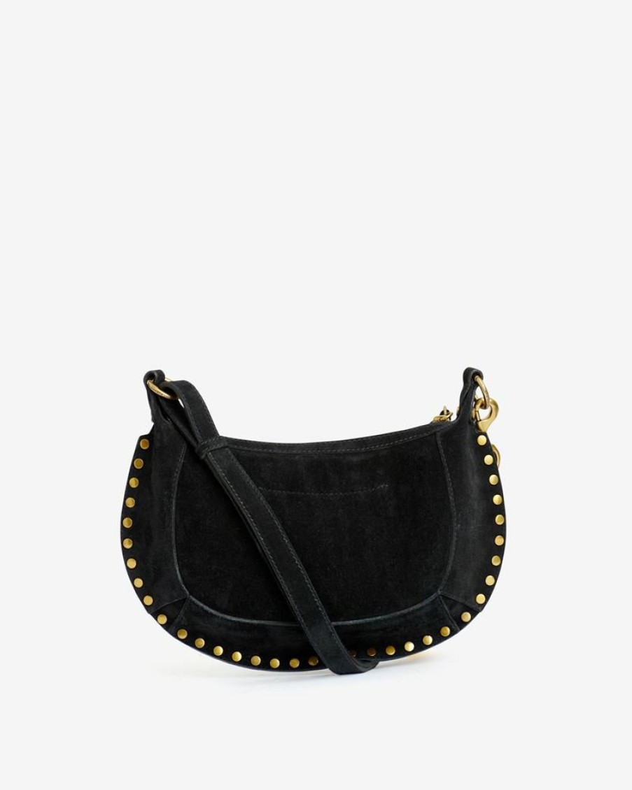 Sacs Isabel Marant | Sac Porte Epaule En Cuir Velours Oskan Moon