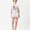 Marant Etoile Isabel Marant | Short En Coton Fleuri Jocadia