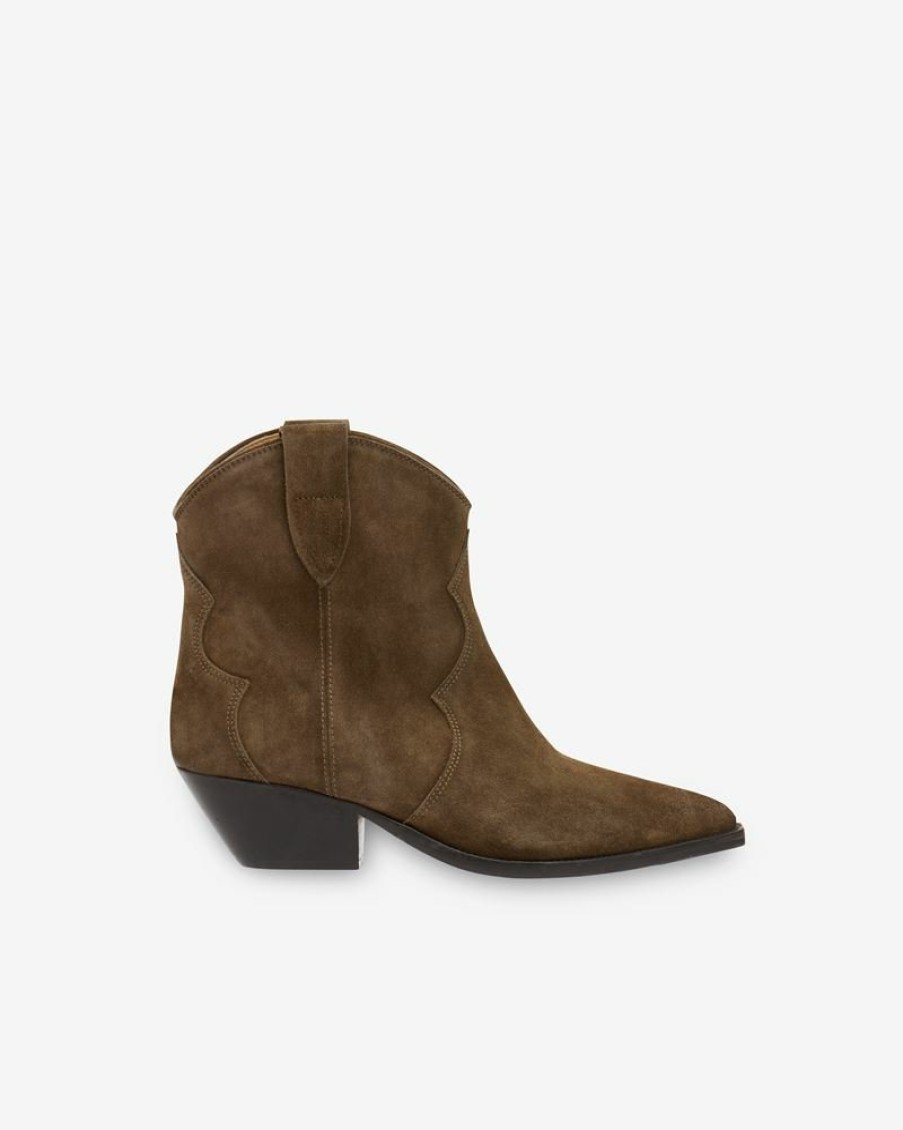 Chaussures Isabel Marant | Dewina Bottines En Cuir Velours