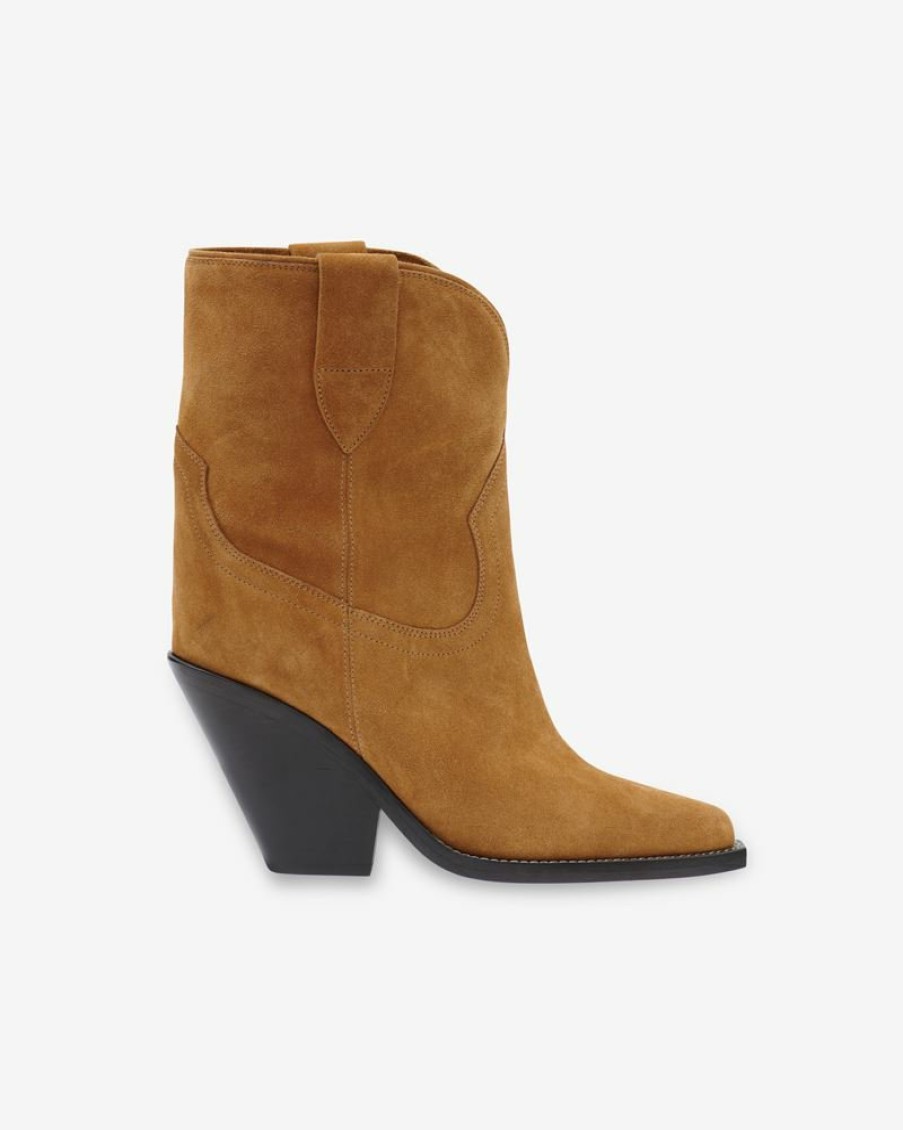 Chaussures Isabel Marant | Bottines En Veau Velours Leyane