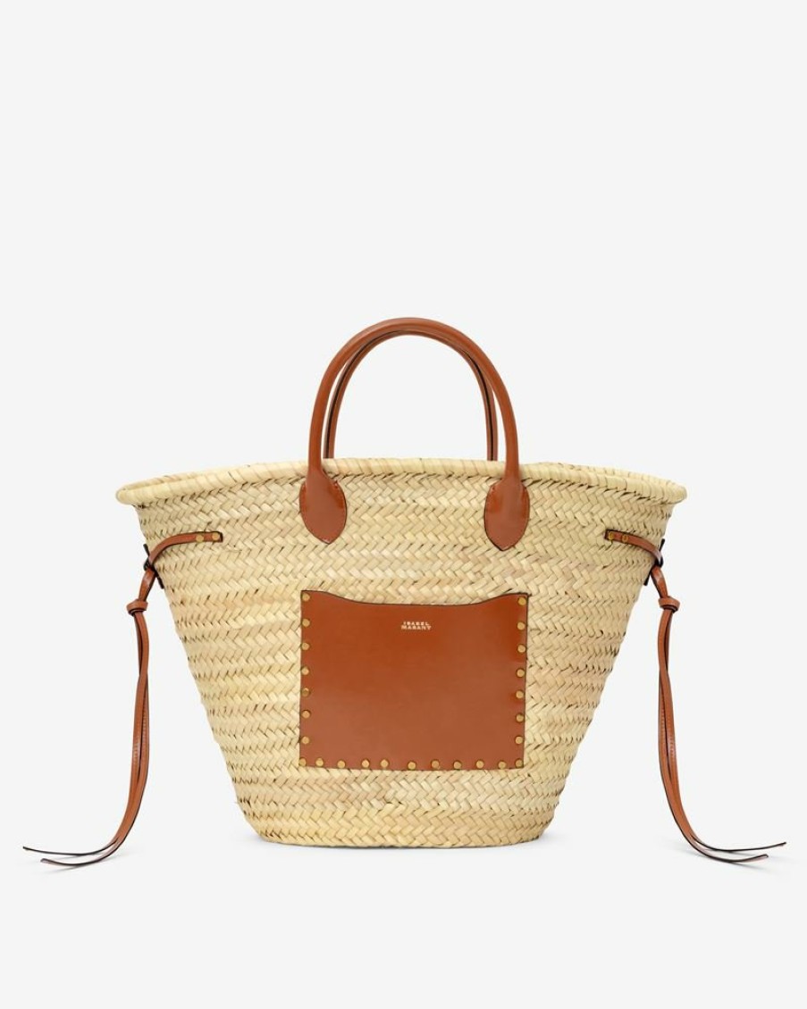 Sacs Isabel Marant | Panier En Raphia Et Cuir Cadix