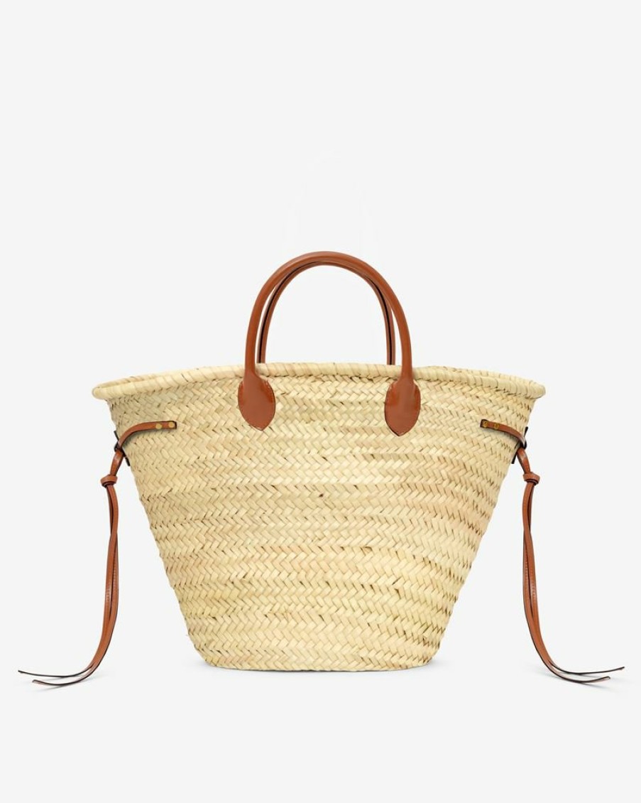 Sacs Isabel Marant | Panier En Raphia Et Cuir Cadix