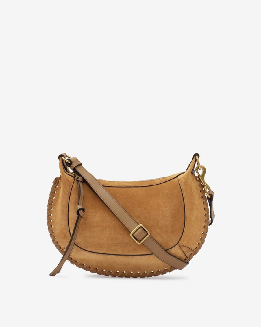 Sacs Isabel Marant | Sac Porte Epaule En Cuir Velours Oskan Moon