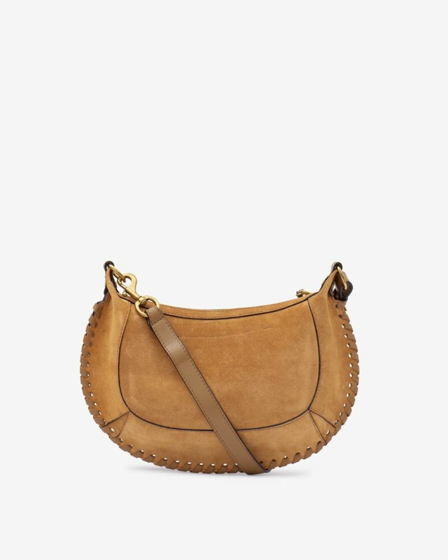 Sacs Isabel Marant | Sac Porte Epaule En Cuir Velours Oskan Moon