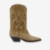 Chaussures Isabel Marant | Duerto Bottes Santiags En Cuir Velours