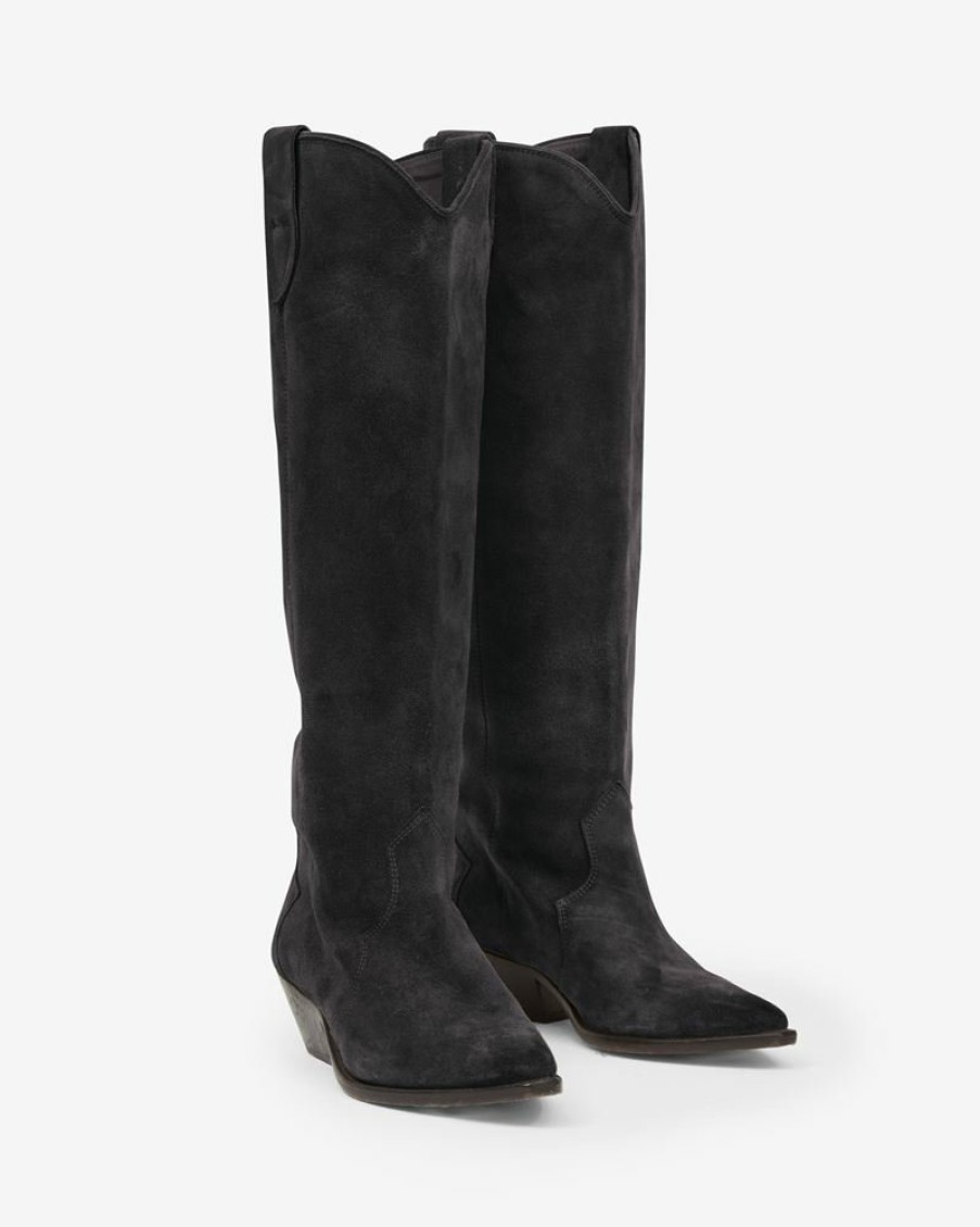 Chaussures Isabel Marant | Bottes En Cuir Velours Denvee