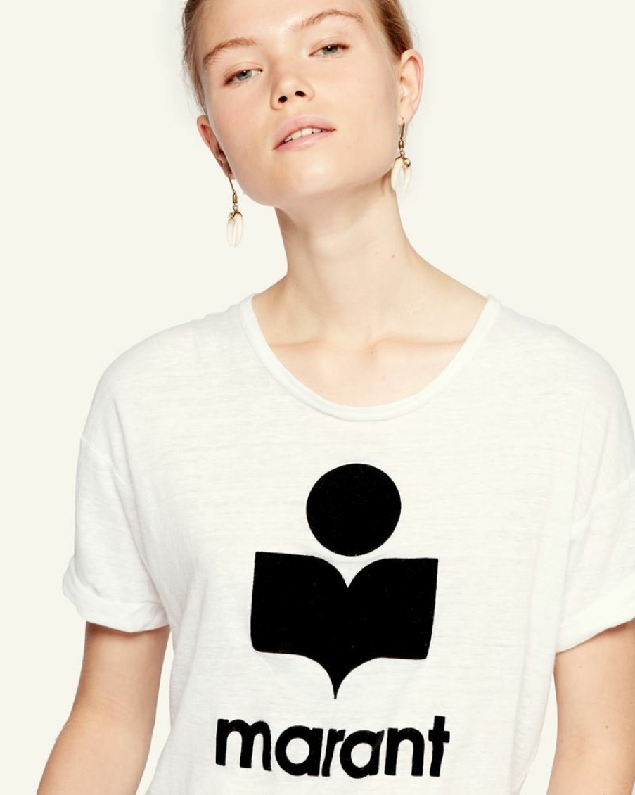 Marant Etoile Isabel Marant | Koldi Tee-Shirt Logo En Lin