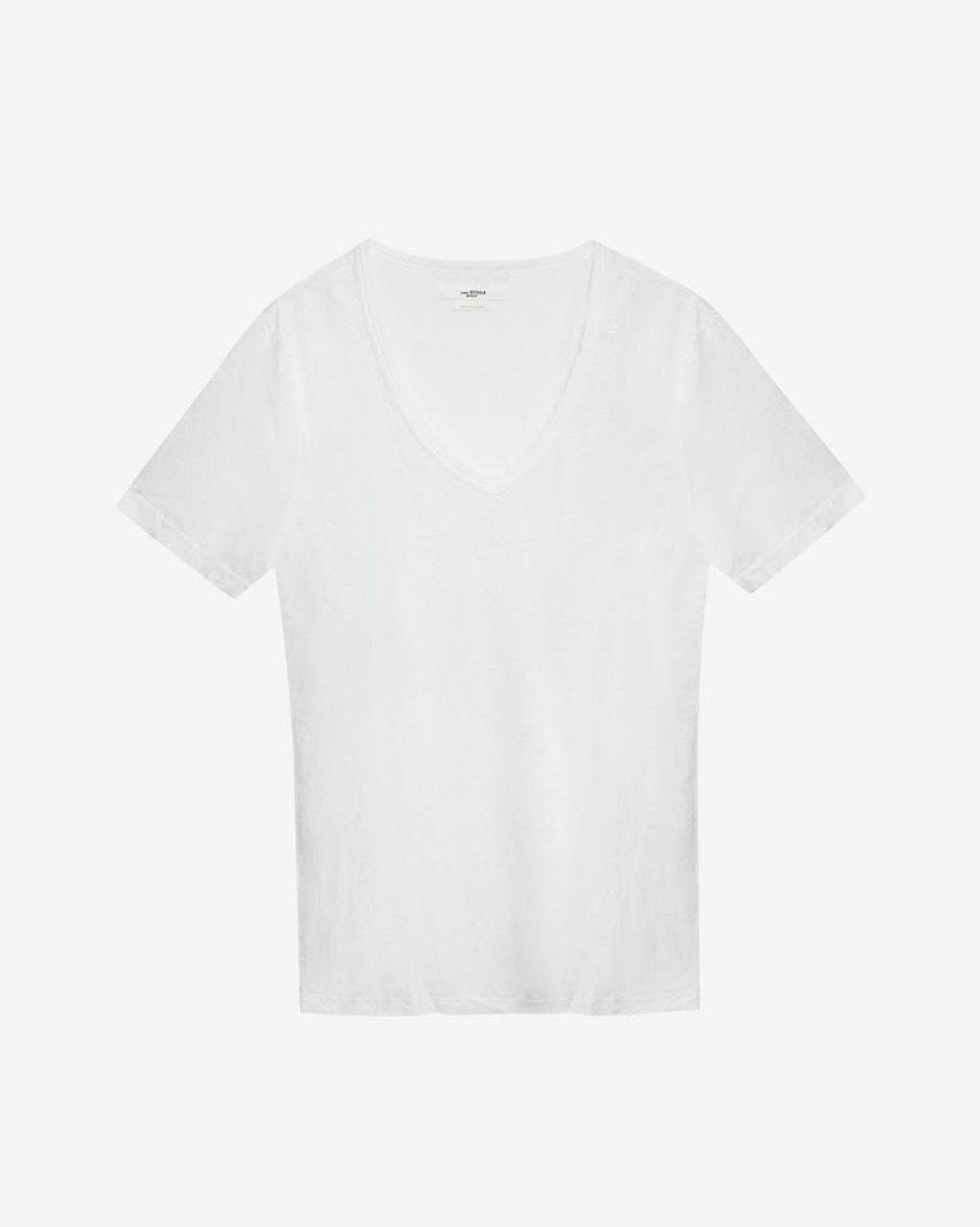 Marant Etoile Isabel Marant | Tee-Shirt Col V Kranger