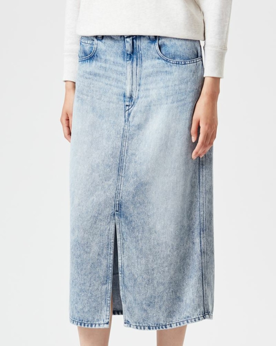 Marant Etoile Isabel Marant | Jupe Midi En Denim Tilauria