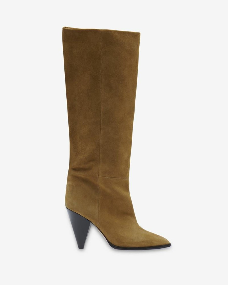 Chaussures Isabel Marant | Bottes En Cuir Velours Ririo