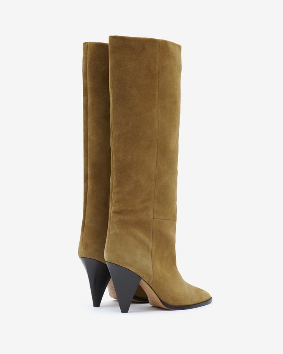 Chaussures Isabel Marant | Bottes En Cuir Velours Ririo