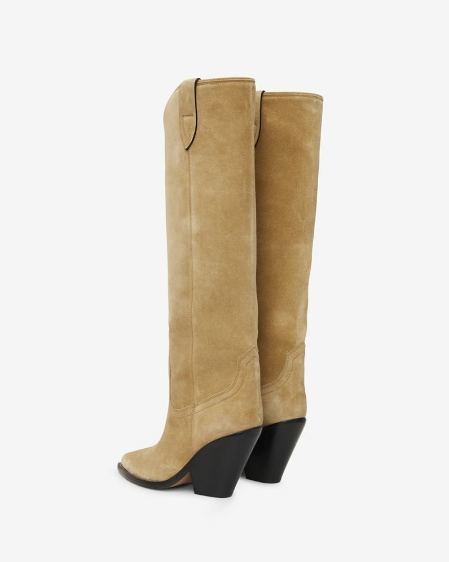 Chaussures Isabel Marant | Bottes En Cuir Velours Lomero