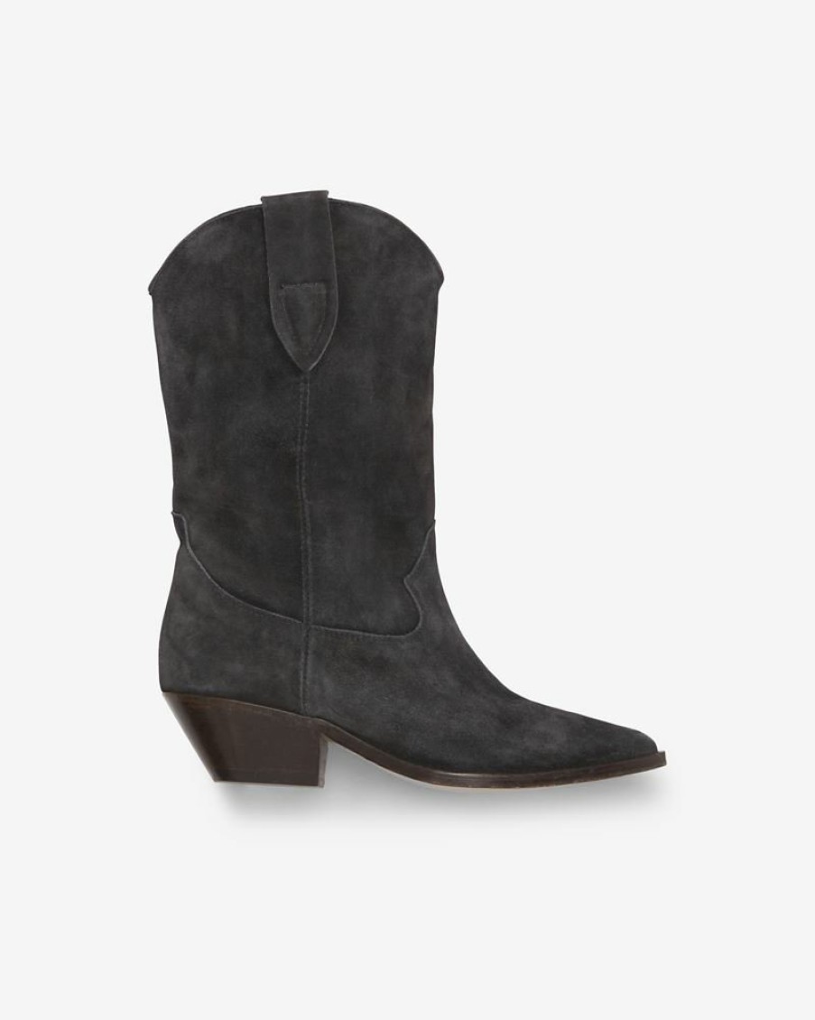 Chaussures Isabel Marant | Bottes Santiags En Cuir Velours Duerto