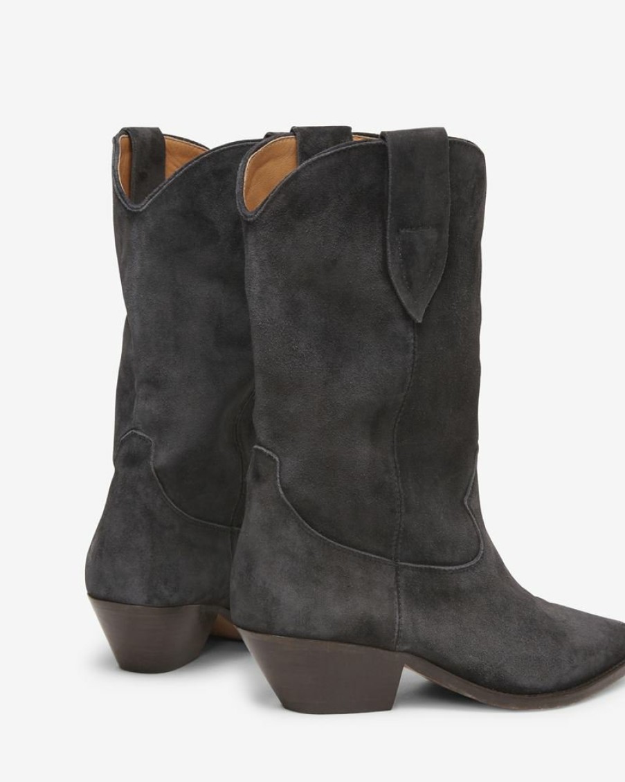 Chaussures Isabel Marant | Bottes Santiags En Cuir Velours Duerto