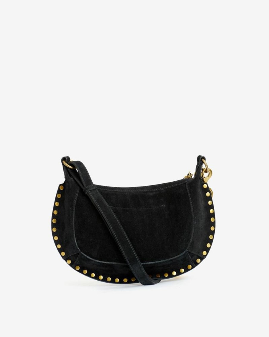 Sacs Isabel Marant | Sac Porte Epaule En Cuir Velours Oskan Moon