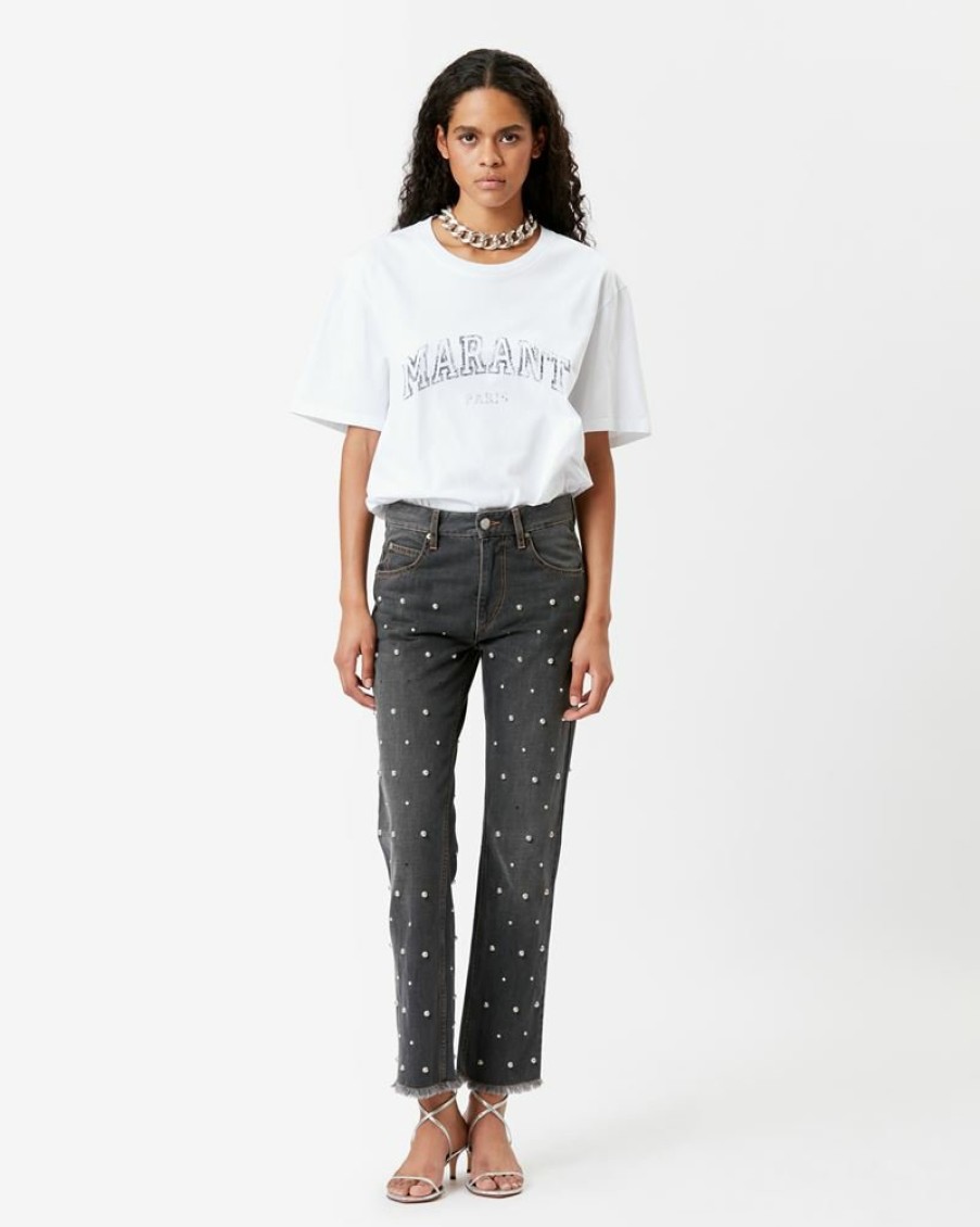 Marant Etoile Isabel Marant | Tee-Shirt En Coton "Marant" Honore