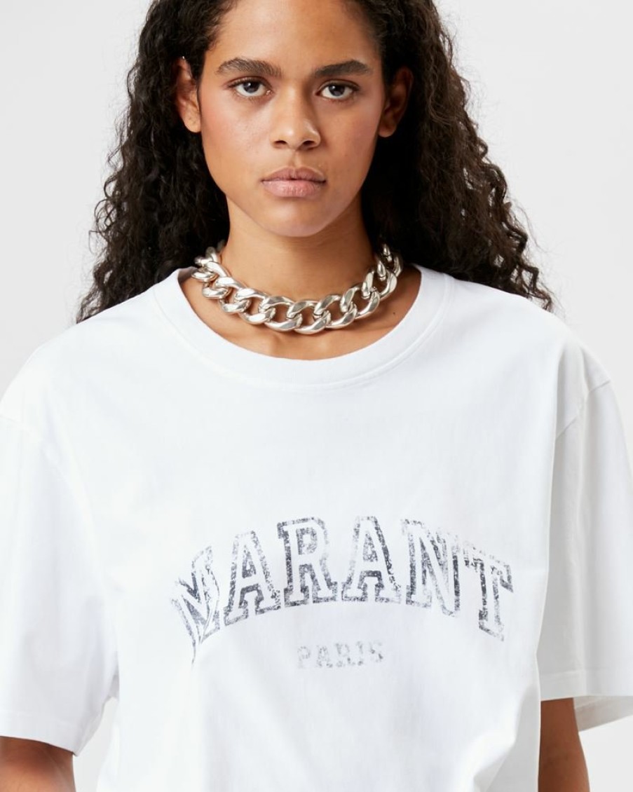 Marant Etoile Isabel Marant | Tee-Shirt En Coton "Marant" Honore