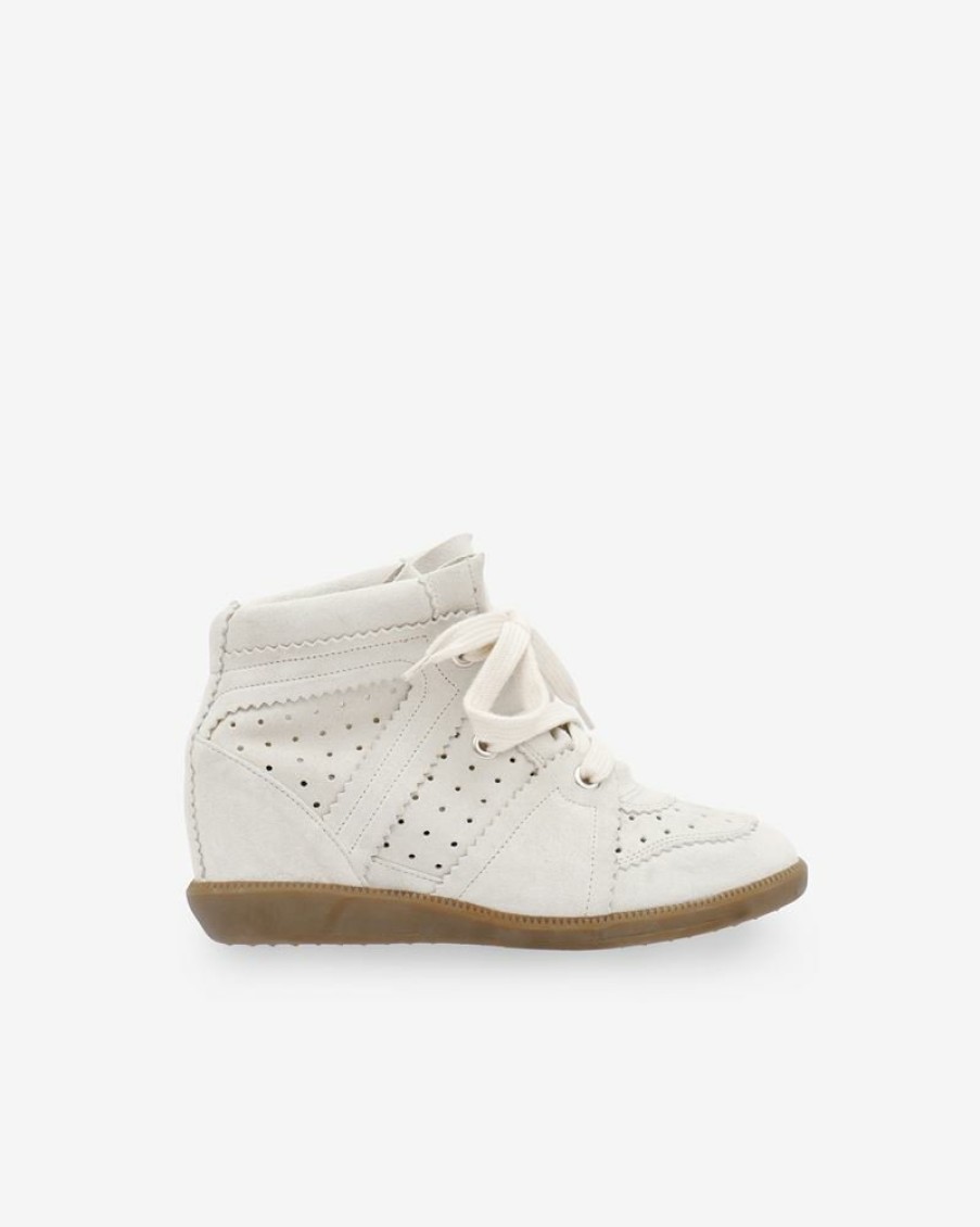 Chaussures Isabel Marant | Baskets En Cuir Velours Bobby