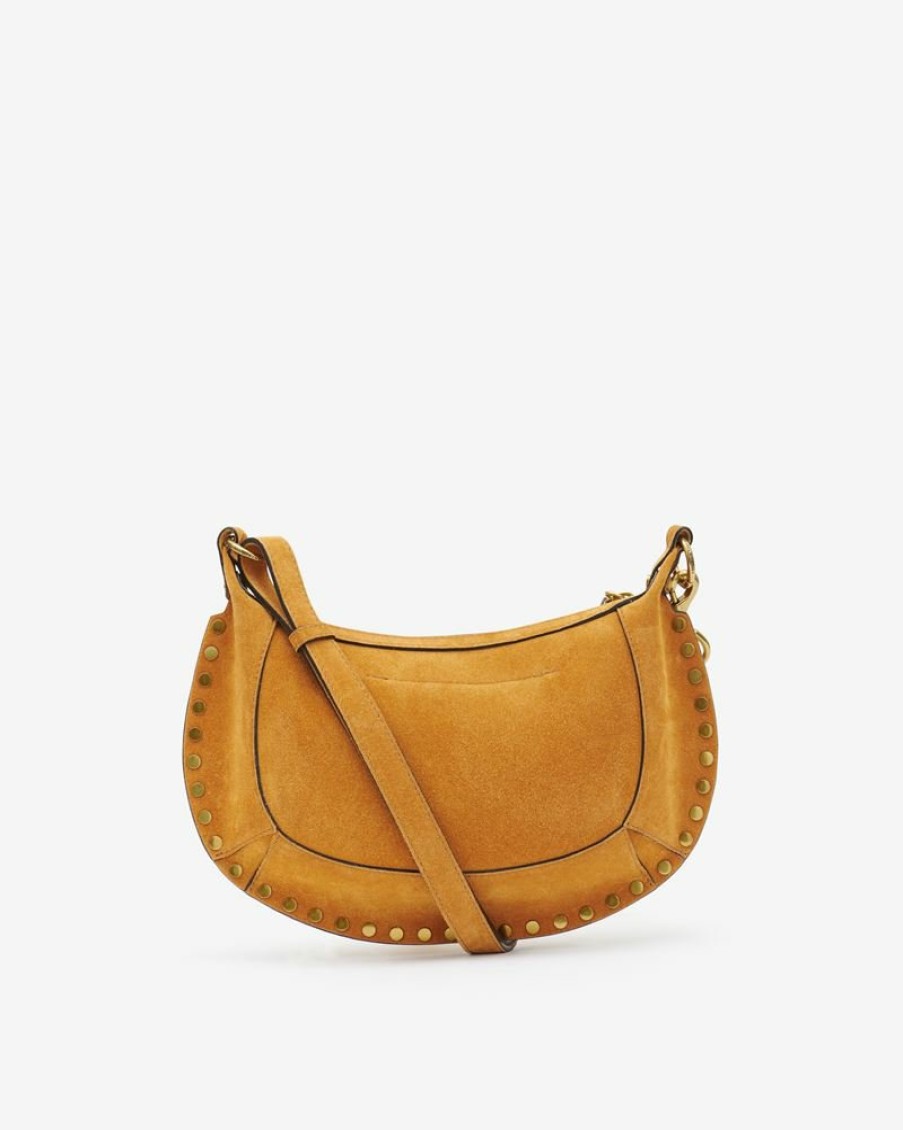 Sacs Isabel Marant | Sac Porte Epaule En Cuir Velours Oskan Moon