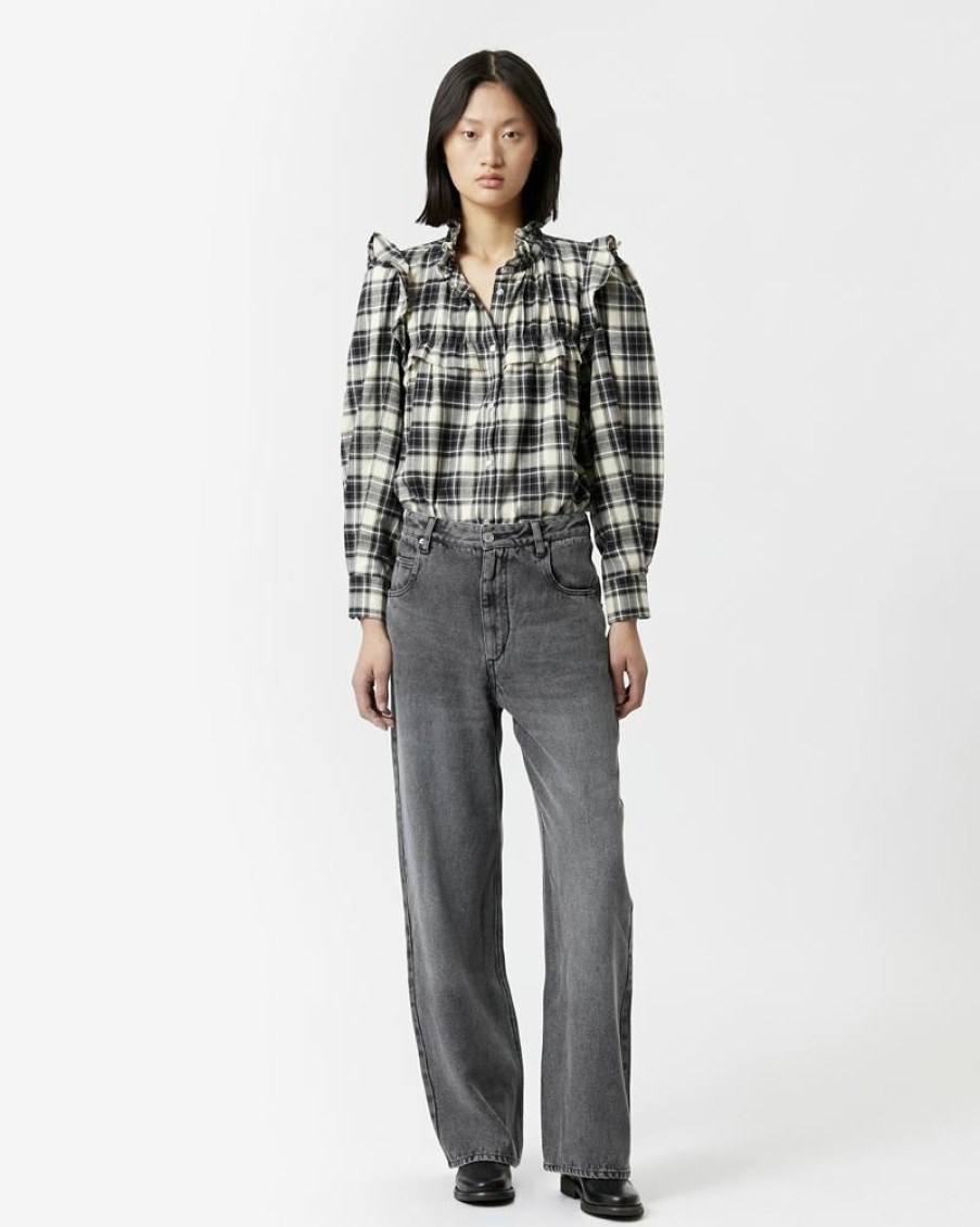 Marant Etoile Isabel Marant | Tilorsya Pantalon En Jean Fluide