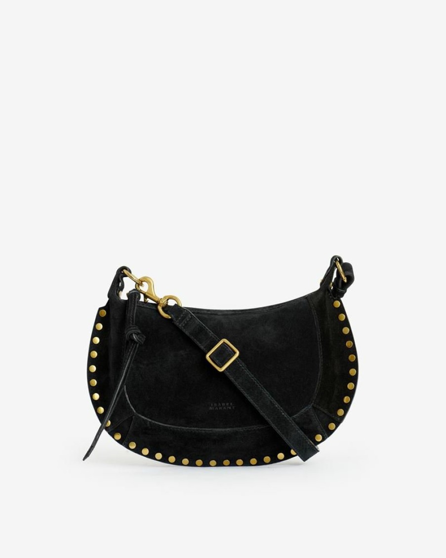 Sacs Isabel Marant | Sac Porte Epaule En Cuir Velours Oskan Moon