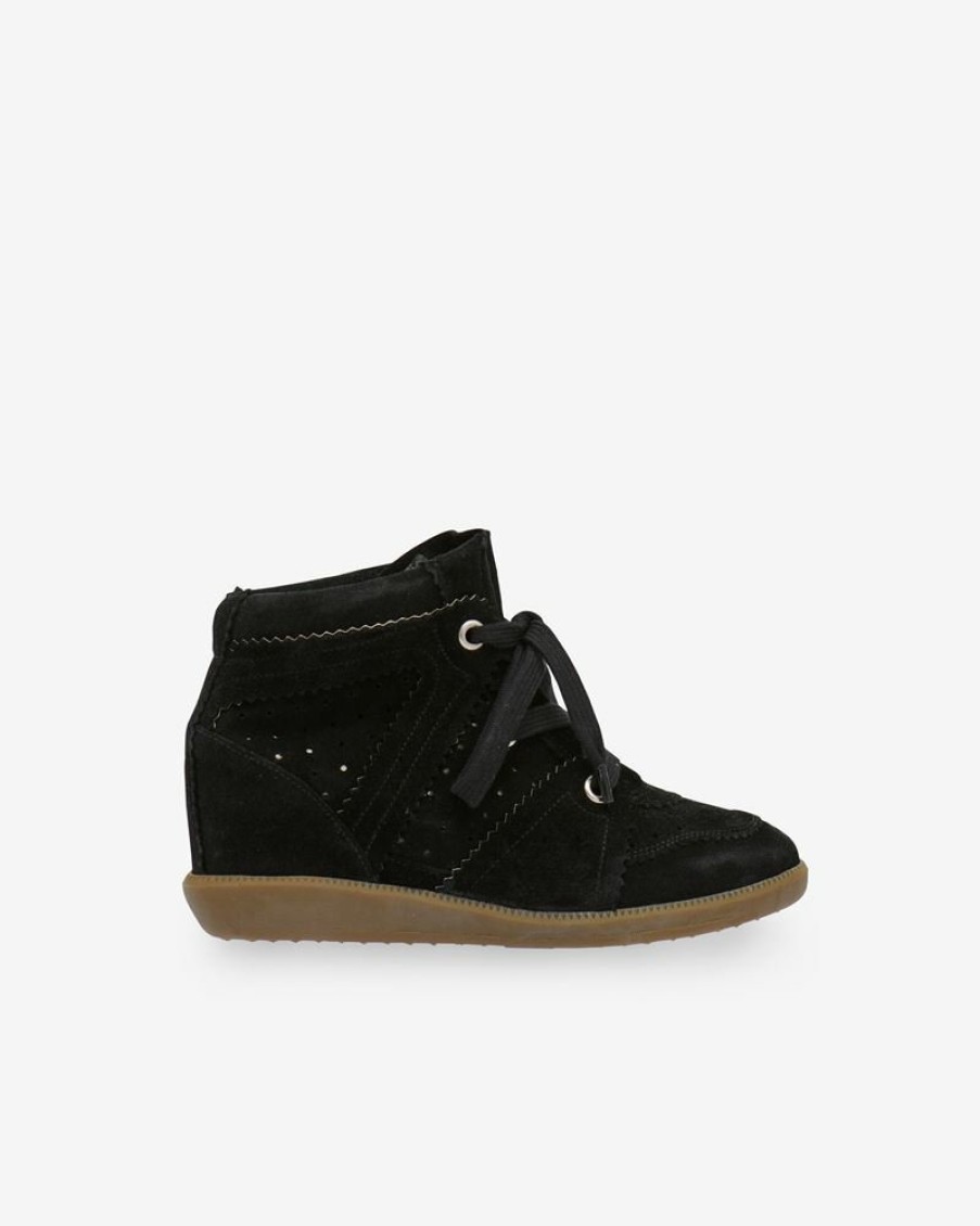 Chaussures Isabel Marant | Baskets En Cuir Velours Bobby